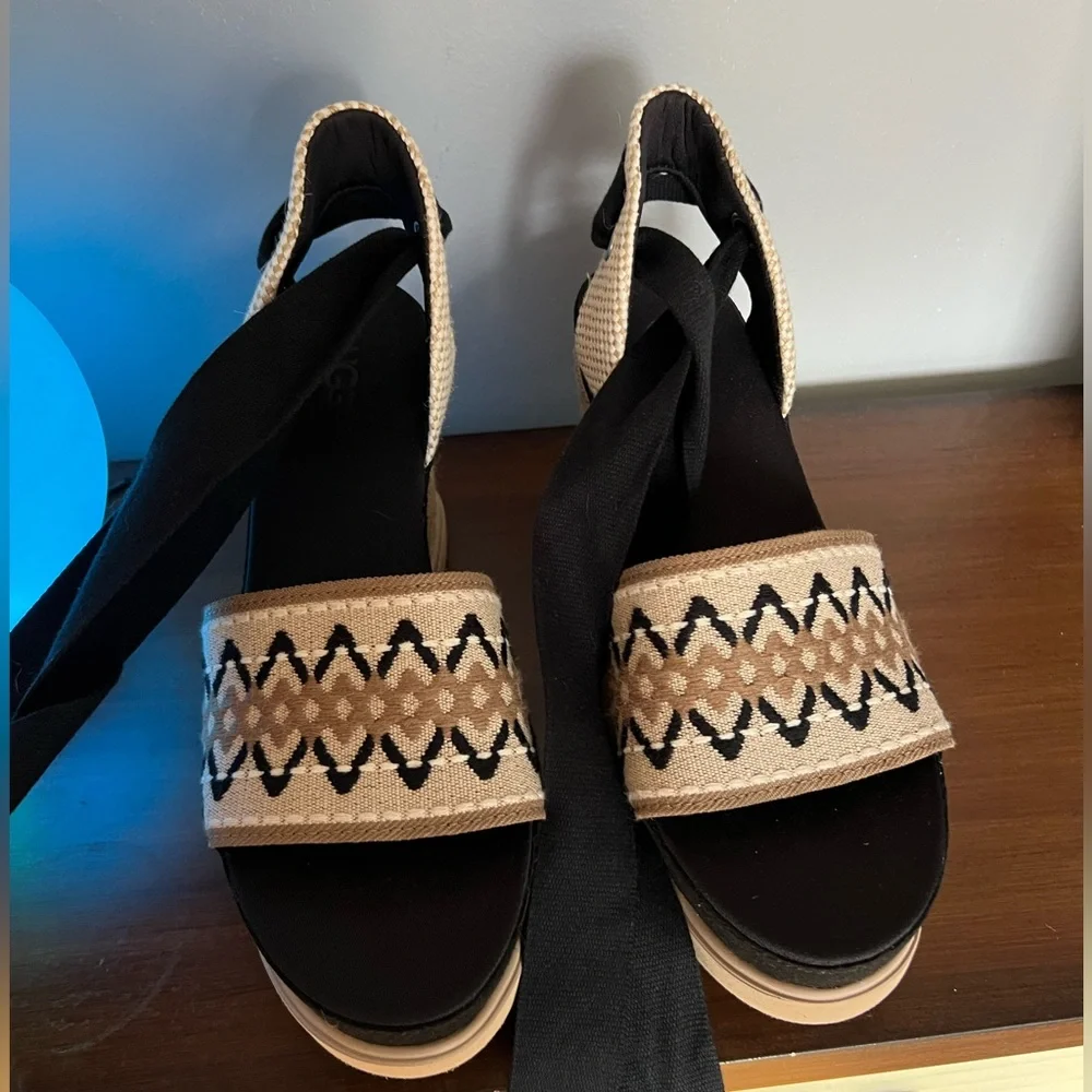 New with stickers ugg wedge sandals - Picture 1 of 7